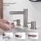 Kibi Circular 8 Bathroom Sink Widespread Faucet with Drain Assembly KBF1025BN - alternate 7